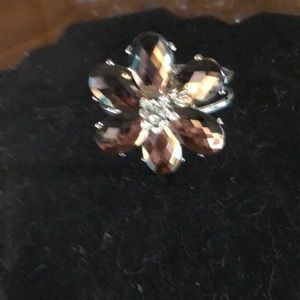 Crystal floral bracelet